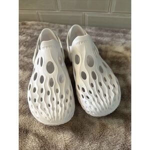 Merrell White Foam Slip-On Clog Mules